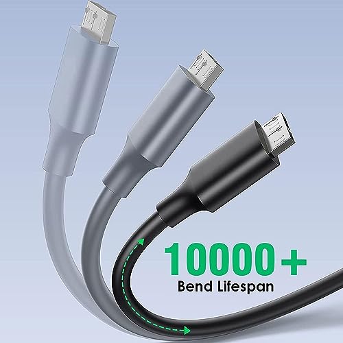 Image of NISHTECH High Speed Data Sync USB 3.0 Type A Male to Micro B Cord for Wd /Seagate /Toshiba /Samsung /Hitachi, Etc External Hard Disk /Drives Cables (Black) (1.5Ft)