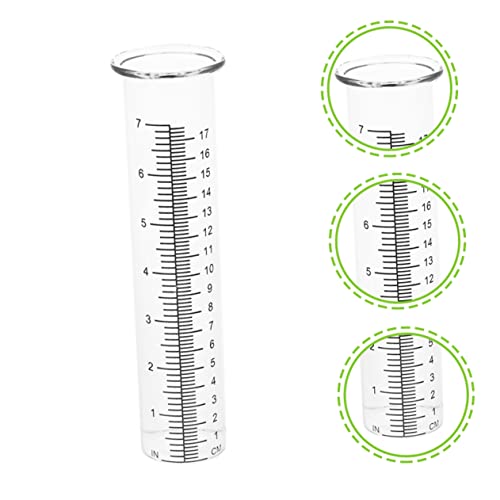 Foto von ULTECHNOVO Regenmesser Ersatzglas Röhre 8.3 Zoll Borosilikatglas Für Präzise Regenwassermessung Im Garten Und Außenbereich