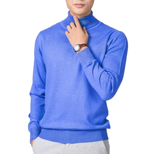 Men's Turtneck Wool Knit Sweater Winter Long Sleeve Male Knits Sweaters Slim Fit Solid Color Knitted Pullover