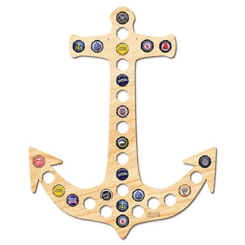 Ancre bière tableau de prestige porte-capsules de précision 50x40 cm M0065