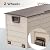 VINGLI 75 Gallon Outdoor Storage Box, Lockable Plastic Storage Containers with Lid, Patio Deck Box Furniture for Garden, Pool, Balcony, Yard (Coffee)