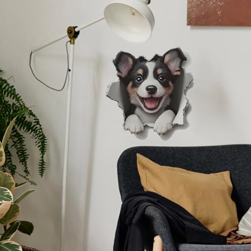 Vinilo decorativo 3D Cute Corgi Puppy Achang miniatura 3