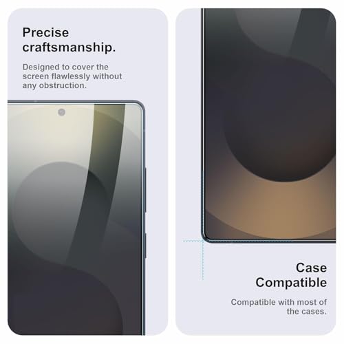 Image of HD Tempered Glass Screen Protector Compatible for Samsung Galaxy S25 Ultra 5G with Edge to Edge coverage and Easy Installation kit