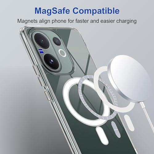Image of Zapcase Back Case Cover for Vivo V60 | Compatible for Vivo V60 Back Cover | Compatible with MagSafe | Scratch-Resistant Back Cover | Clear