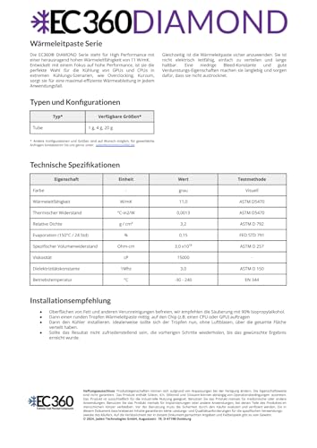 EC360® Diamond 11W/MK Pasta Térmica (1g) - imagen 4