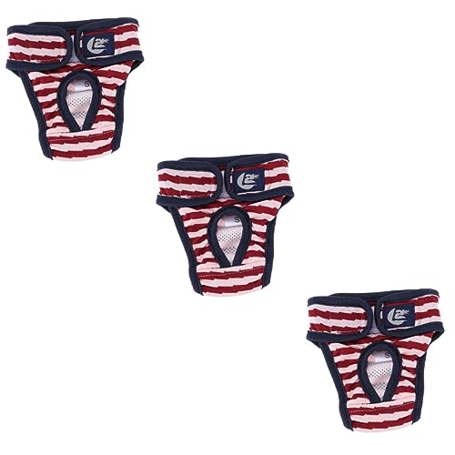 Ipetboom 3 Pçs Lingerie Roupas Para Cachorros Roupas Para Cães Pequenos Fraldas Fisiológicas Para Ga