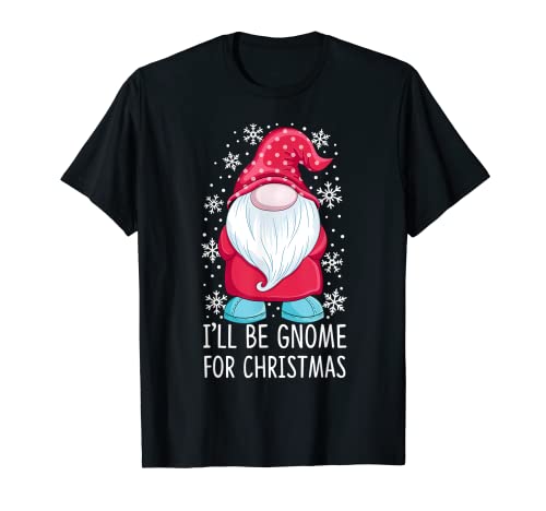 I'll Be Gnome per Natale gnomo a pois Maglietta