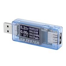 USB C Tester Power Meter, 8 in 1 Digital Display Multifunction Type C USB Current Voltage Charging Detector Voltmeter Ammeter, for Power Supply Equipment