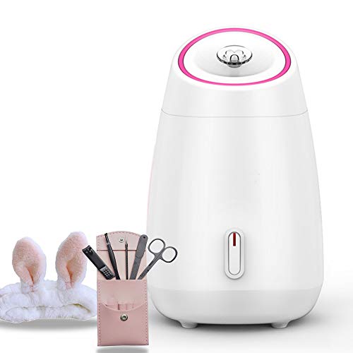 Vaporizador Facial, Sauna Facia,Con Niebla Caliente para Hidratar y Rostro Limpio,Se utiliza para tratar espinillas, piel grasa,Se pueden agregar frutas,verduras y flores