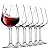 10-ounce Unbreakable Plastic Acrylic Stem Wine Glasses, set of 6-clear, Red or White Wine Glass, Dishwasher Safe, BPA Free (clear, Medium)