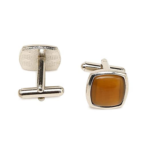 Image of MUTAQINOTI Mens Woven Premium Silk Necktie Suit Accessories Set With Pocket Square Cufflinks Brooch Golden Tie Pin (TEGP2)