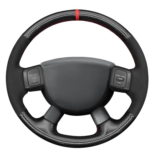 MEWANT Hand Sewn Steering Wheel Cover Wrap for Renault Clio RS 2005-2012 Steering Wheel Accessories for Renault Clio RS