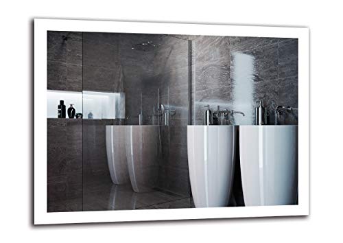 Espejo LED Premium - Dimensiones del Espejo 120x90 cm - Espejo de baño con iluminación LED - Espejo de Pared - Espejo de luz - Espejo con iluminación - ARTTOR M1ZP-50-120x90 - Blanco frío 6500K