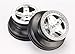 Traxxas 5874 SCT Satin Chrome, Beadlock-Style wheels, 2WD Front (pair)