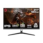 GAMEON 24 Inch 2K QHD Gaming Monitor Fast IPS 2560x1440 Display 180Hz Smooth Performance 0.5ms Adaptive Sync HDMI 2.1 Ideal for PC Console Gaming and Daily Use