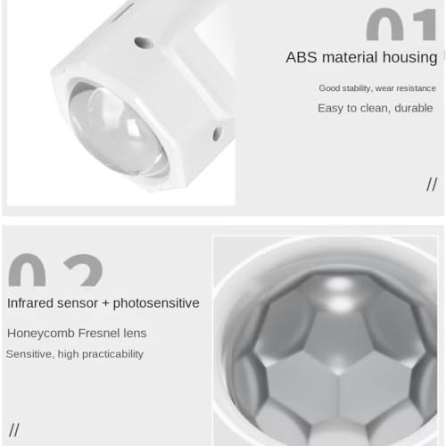 Aplique de pared LED recargable de 7 colores para dormitorio y apartamento con sensor 4