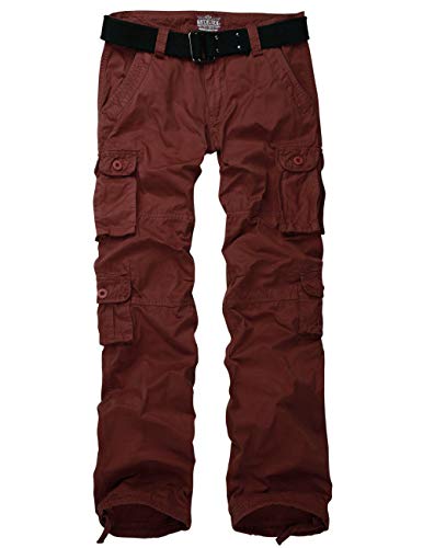 Match Women's Slim Fit Cargo Pants Outdoor Camping N' Hiking (US Size 4 (Asian tag L/29), 2032 Orange)