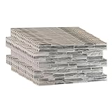SMART PROFILE 3D Wall Panels for Interior Decor in Slate Classic Color | 10 Pack PVC Covers 50 Sq Ft Enhance Your Space