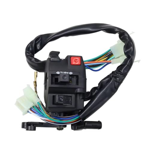 Interrupteur de guidon moto universel à 5 fonctions avec commande de clignotant et starter