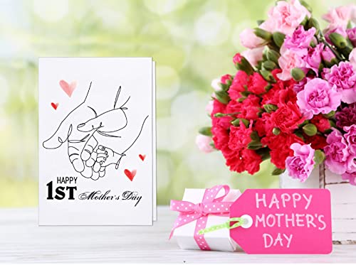 Petcee First Mothers Day Cards With Envelope Happy 1St Mothers Day Greeting Card From Baby For Mom To Be New Mom First Time Mom Mothers Day Gift Card For Wife From Husband #TOP4
