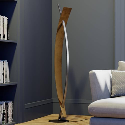 Lucande Piantana Led Marija, Nero, Metallo, Altezza 140 Cm - 4