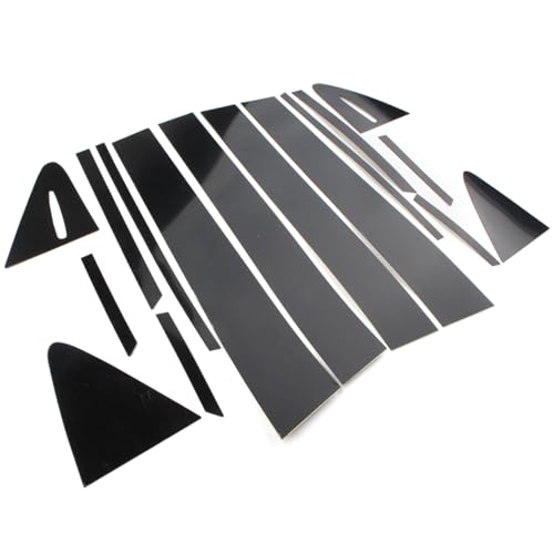 Cubiertas de pilar negro brillante con acabado de lujo para Toyota Corolla Sedan