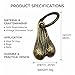 Majewel Antique Brass Carabiner Keychain, Vintage Style Cute Key Ring with Decorative Charms, for Keys, Backpacks, Purses (Keychain 1)