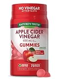 Nature's Truth Apple Cider Vinegar Gummies | 600 mg | 75 Gummies | Natural Apple Flavor | Vegan, Non