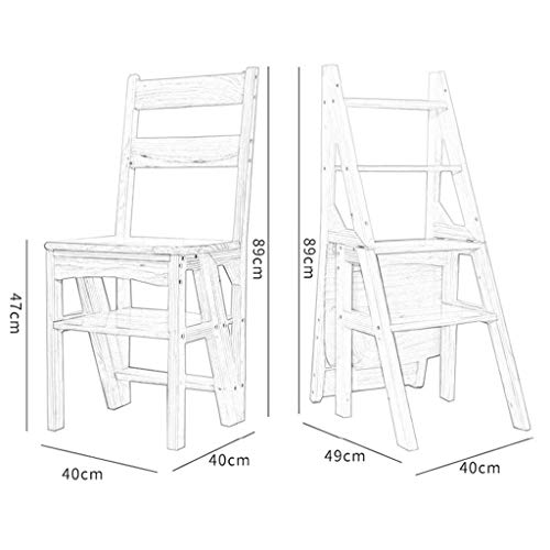 Escabeau étagère pliable résolvant le manque d'espace
