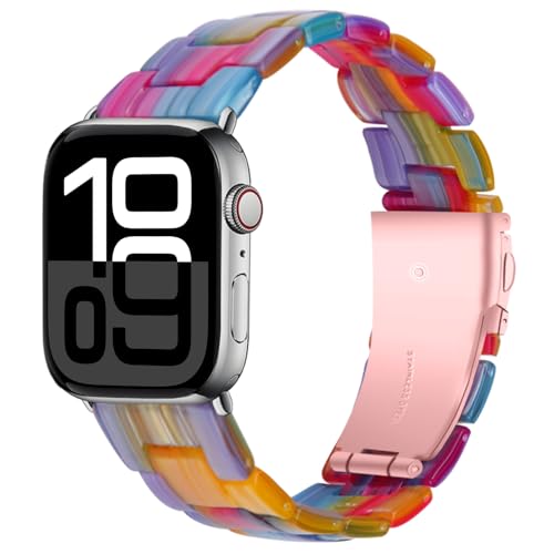 Miimall �����o���h Apple Watch 42mm 44mm 45mm 46mm 49mm ���C�g �X�^�C���b�V�� ���킢�� �J���t�� ���C���{�[ [�F�����Ȃ�] �h�� ���f�B�[�X �����u���X���b�g�X�g���b�v iWatch Series 10 9