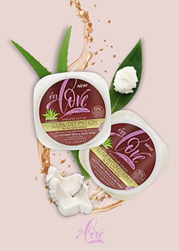 Én Love Moisture Crush Leave-In Conditioner With Coconut Milk & Aloe Vera - Intense Hydration - Pure Marula Oil, Honey & Shea Butter - Sulfates, Paraben, Mineral Oil-Free - 10 Oz #TOP1
