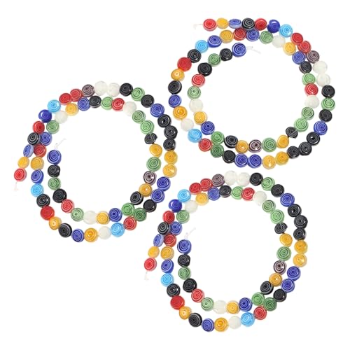 Versatilità colorata: queste perle di vetro sono perfette per creare braccialetti vivaci e accessori per capelli fai da te, aggiungendo un tocco di colore alle tue creazioni, perle di vetro multicolori, perline