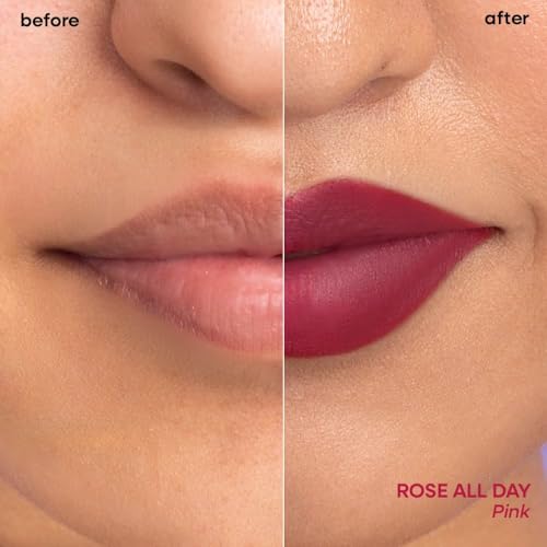 Image of Nykaa Superlight Lip Cloud Airy Mousse Matte Liquid Lipstick for Lip & Cheek (Rose All Day)