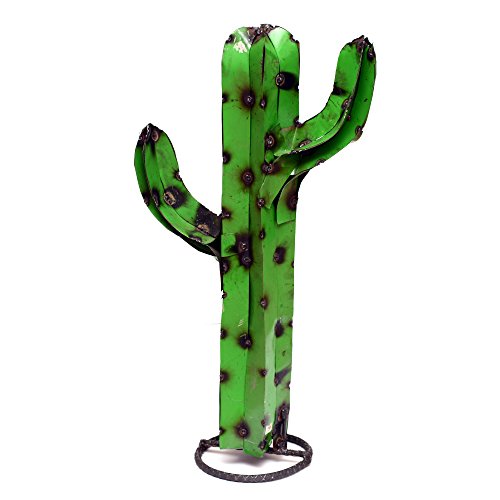 Rustic Arrow Saguaro Cactus Garden Art, Multicolor