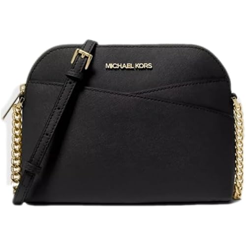 Michael Michael Kors Womens Jet Set Travel Medium Dome Crossbody Leather Handbag