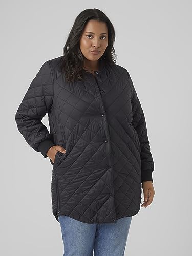Vero Moda Veste VMHAYLE 3/4 JACKET NOOS CURVE Noir 48 - 2