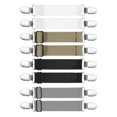 6 Stück Pullovern Cardigan Clip Set Elastischen Verschlüssen Clips für Kleidung Flexiblen Verschlüssen Waist Clip Zum Verengen Von Kleidungsausschnitten Strickjacken Pullovern Kleidern Jacken