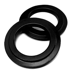 2 Stk. Universal-Lippendichtung 43 mm Durchmesser für Stopfenventil und Siebkörbchen – Ersatzteil: Dichtungsring Dichtung Abfluss-Ventildichtung