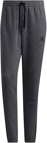 Miniatura 2 de adidas Pantalones Essentials de forro polar cónico con puños elásticos de 3 rayas para hombre