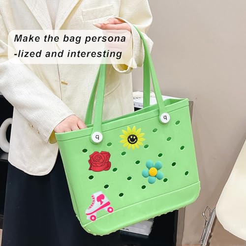 Image of Lckaey Rubber Beach Bag Accessories-PVC Rubber Totes organizer Sport Charms- for Purse Bogg Inserts