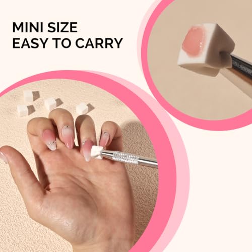 Image of MelodySusie 200Pcs Soft Nail Sponges for Ombre