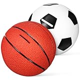 Facile da usare: un'ampia fessura assicura che ogni moneta entri all'interno, i salvadanai sono adatti a tutte le età, dai agli adulti, salvadanaio da basket, barattolo per soldi per