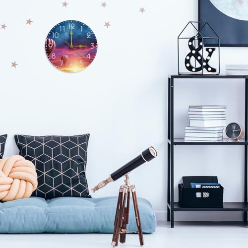 Horloge murale silencieuse à ballons multicolores idée cadeau - 6