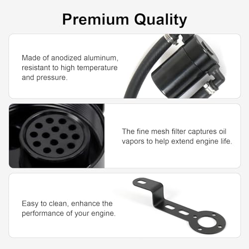 image for RALZAOTO Oil Catch Can Oil Separator Compatible with GMC Sierra 1500 C