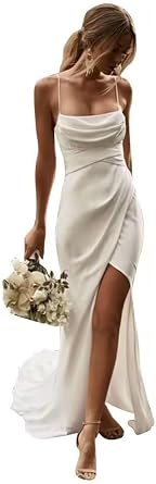 Wedding Dresses for Bride 2025 Lace Boho Mermaid Bridal Gowns for Bride Beach Wedding