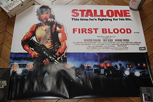 Affiche Rambo 1982 Quad UK Repro Print Sylvester Stallone 76x101cm