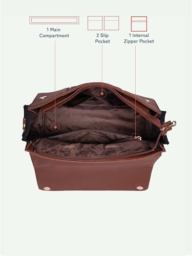 Image of ZOUK Rhea Kapoor Satchel Bag | Elegant Vegan Leather Handbag for Women |