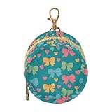 zyrtty Pacifier Case with Hook Bow Heart Pattern Yellow Green Pink Pacifier Holder Pod Easily Attaches to Diaper Bag or Purse