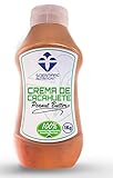 crema de cacahuete casera sin azucar COMPOSICIÓN: Mantequilla de maní 100% natural, no contiene sal, ni azúcar, ni aceite de palma, ni conservantes, ni aditivos. Mantener en un lugar fresco, se recomienda mezclar antes del uso para lograr la consistencia deseada.