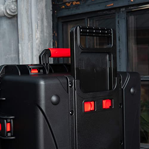 Dgcase 25" Wheeled Hard Case 60-03 + Cubed Foam 4 Layers, Protective Carrying Case For Drons, Drums, Stands, Lens Or Camera Set (Art.60-03 | Int. 25.00 X 15.60 X 9.25 In. #TOP5